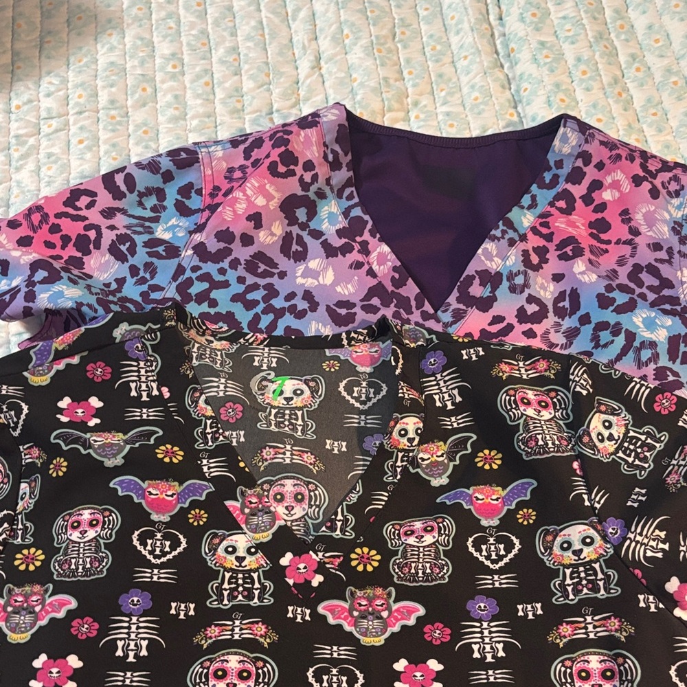 Vibrant Skeleton Print Women's Jersey Top